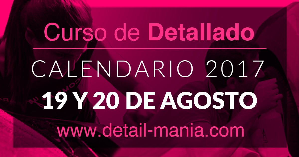 detailmania's tweet photo. Curso de Detallado Profesional fechas de Agosto, te anotas? #DetailMania #QuedoEspejo #CursoDetallado https://t.co/bEDtao5Kxu