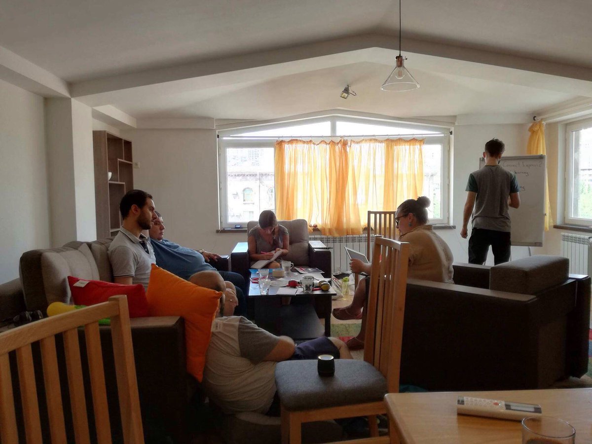 edym_ngo's tweet photo. Sessions in #Yerevan continue - #youthexchange is approaching &amp; the #leaders are planning details @okdreams @SilviaCrocitta @EUErasmusPlus https://t.co/pI3MIKuyhR