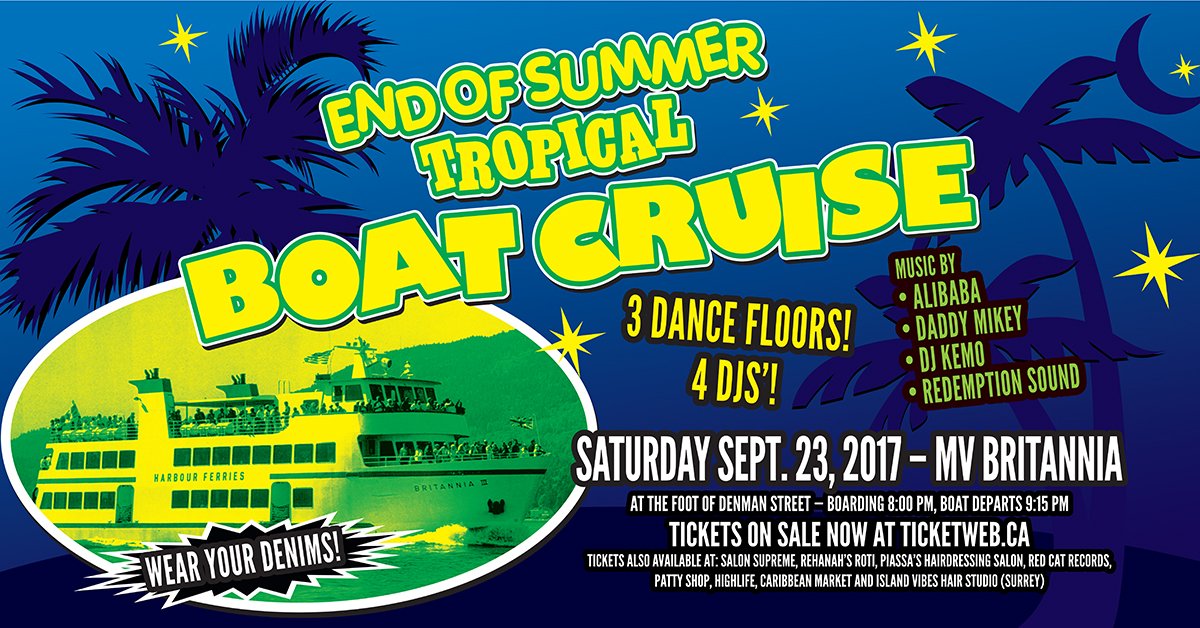 JUST ANNOUNCED! bit.ly/Sept-BOATCRUISE #vancouver #cruise #yvrevents #partyboat