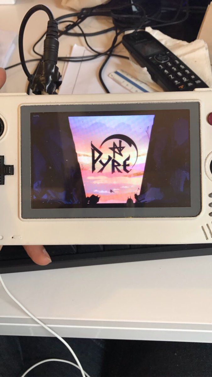 acampy's tweet photo. Gave @SupergiantGames #pyre a shot on the handheld to see if it would run; can't wait to play more #supergiantgames https://t.co/RDlgI8opt8