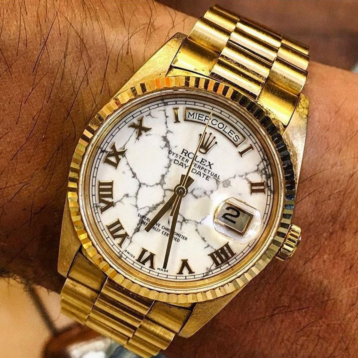 DaiIyWatch's tweet photo. Rolex with a marble dial 😍 https://t.co/jR9lT80bmh