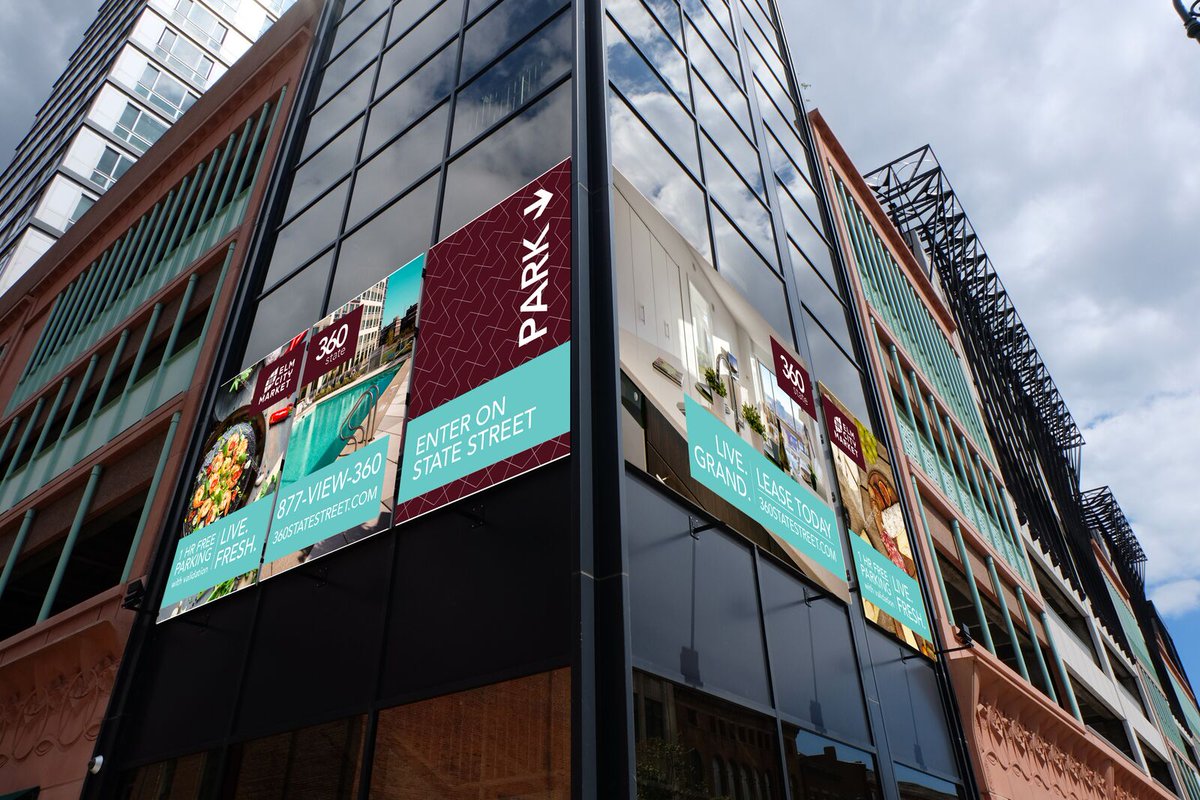 We're looking up at our grand design for the upscale <a href="/360StateSt/">360 State</a> apartments! #NewHaven #CT