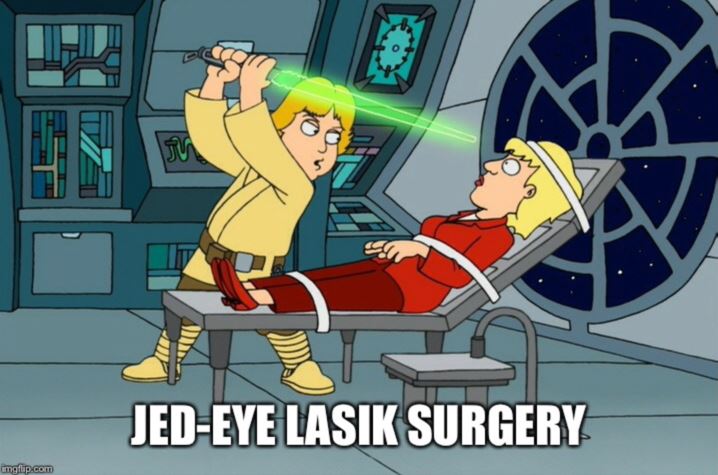 BostonLaser's tweet photo. #BostonLaser #lasik #LasikSurgery #meme #jedi #funny #FamilyGuy https://t.co/BELhYAdEIP