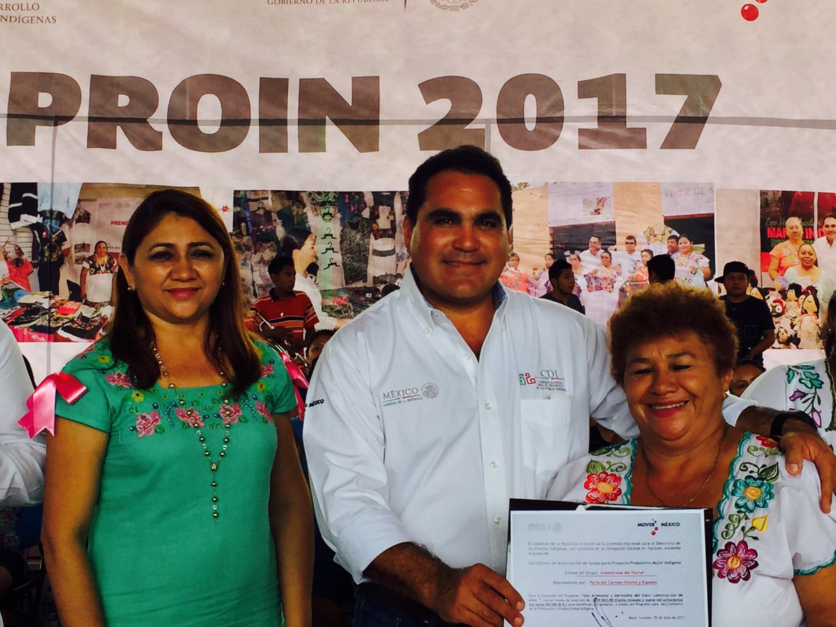 JesusCVidal's tweet photo. Entrega de recursos del #PROIN 2017 de la CDI Yucatán de 4 millones 214 mil pesos para  beneficiar a 31 grupos productivos de 11 municipios https://t.co/BAMKQC34s3