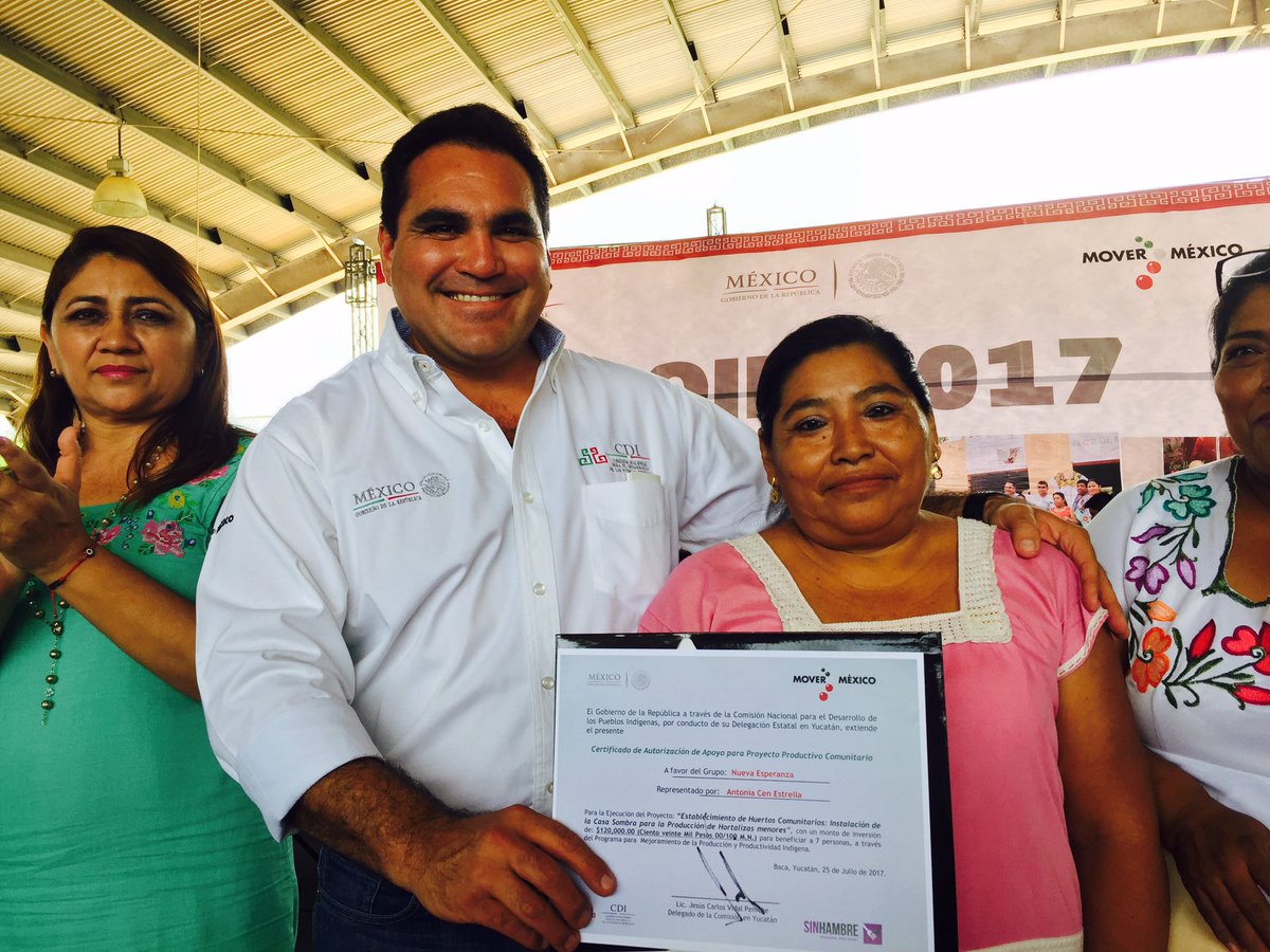 JesusCVidal's tweet photo. Entrega de recursos del #PROIN 2017 de la CDI Yucatán de 4 millones 214 mil pesos para  beneficiar a 31 grupos productivos de 11 municipios https://t.co/BAMKQC34s3