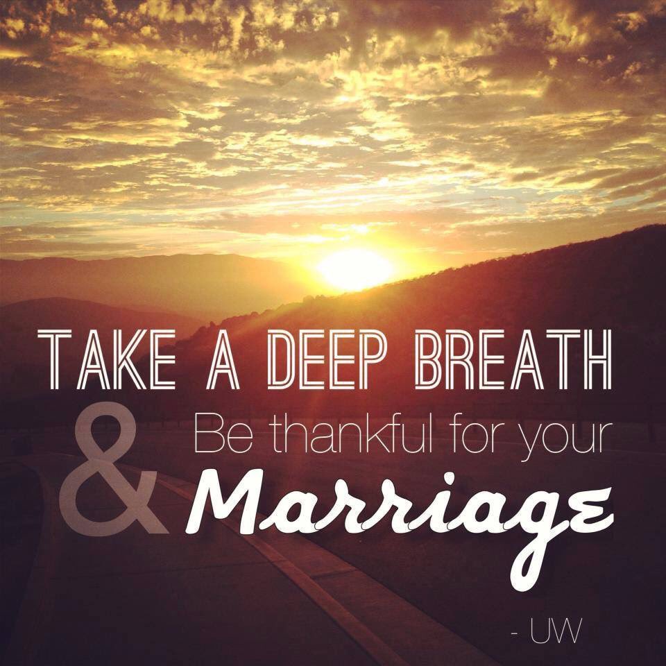 CFHNetwork's tweet image. Take a deep breath .... and be thankful for your marriage.