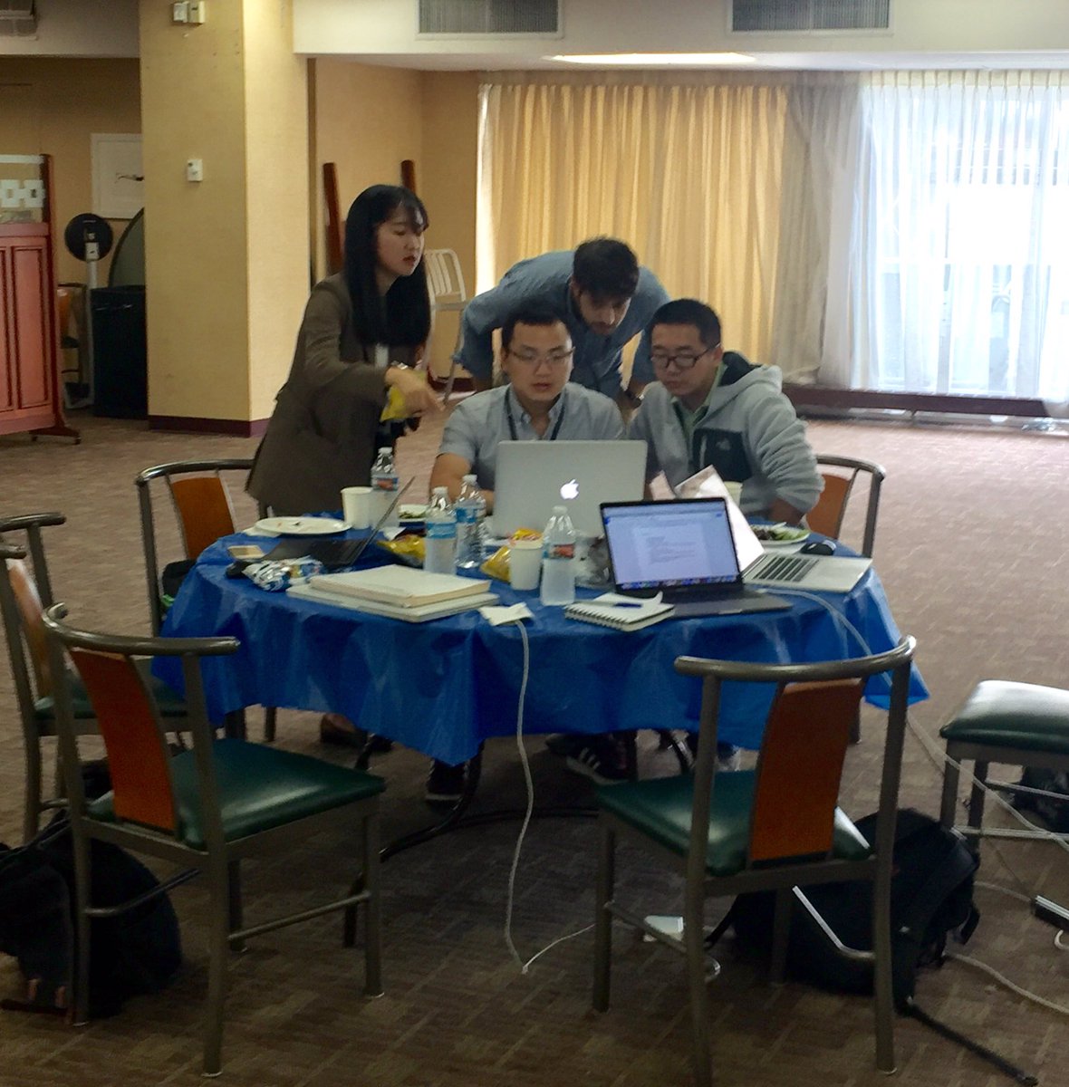 EinsteinMed's tweet photo. Teams get ready to present their projects for judging at #einsteinhackathon2017 @NIH https://t.co/vreLZ0ZrnG