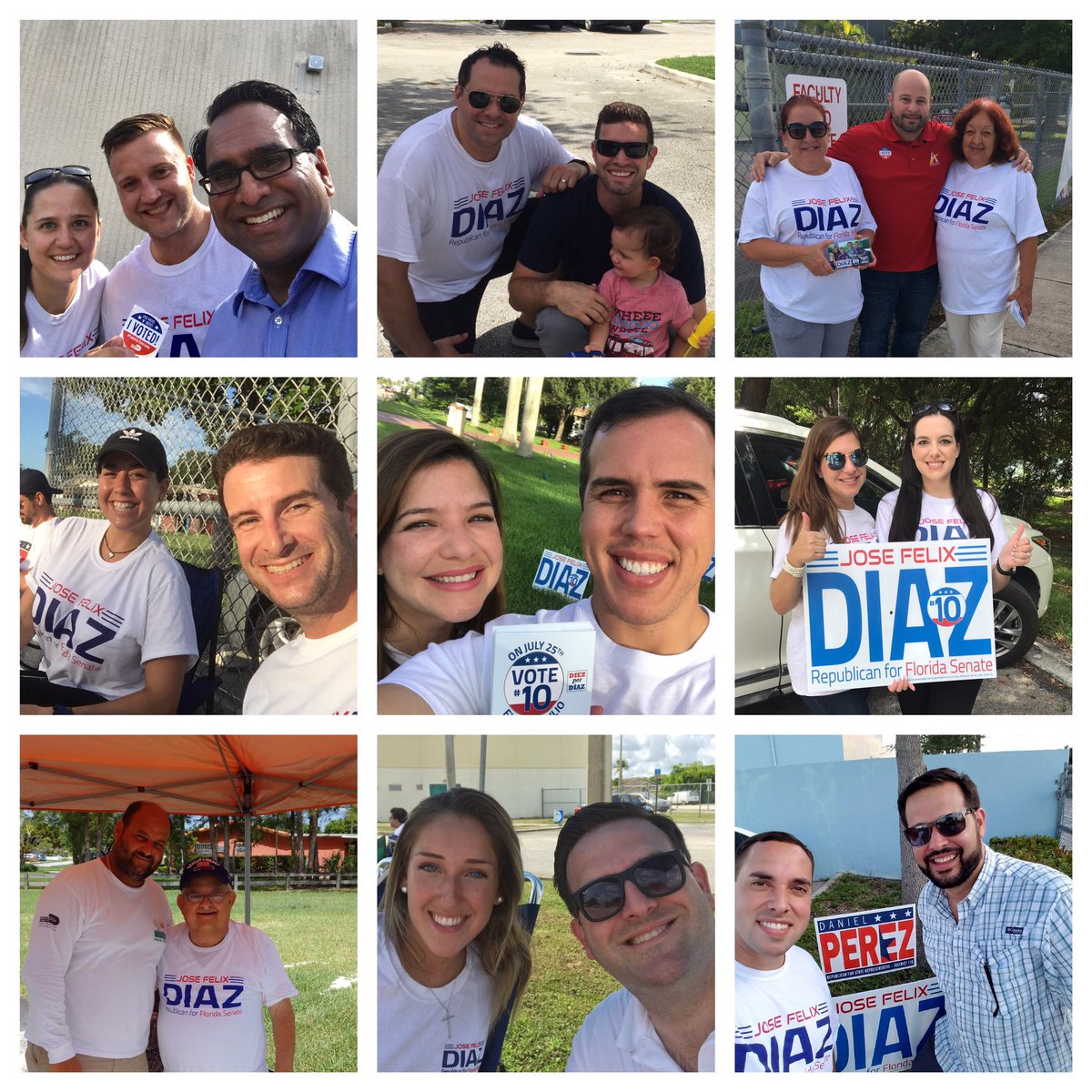 josefelixdiaz's tweet photo. Working hard on Election Day. #TeamDiaz is leaving it all on the field #SD40 https://t.co/vSiBrbcBZl