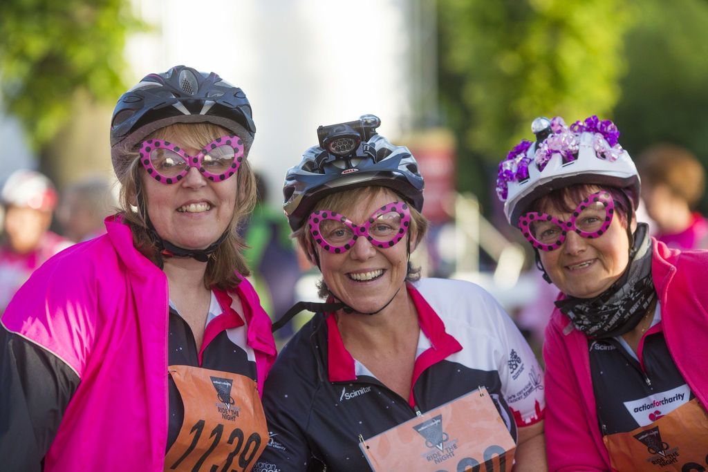 WomenVCancerUK's tweet photo. Another 3 of our amazing ladies from our last Ride the night event- looking very cool in their glasses! 😎❤️ #ridet… https://t.co/aQtOsigViR https://t.co/KZDQmrdB1Q