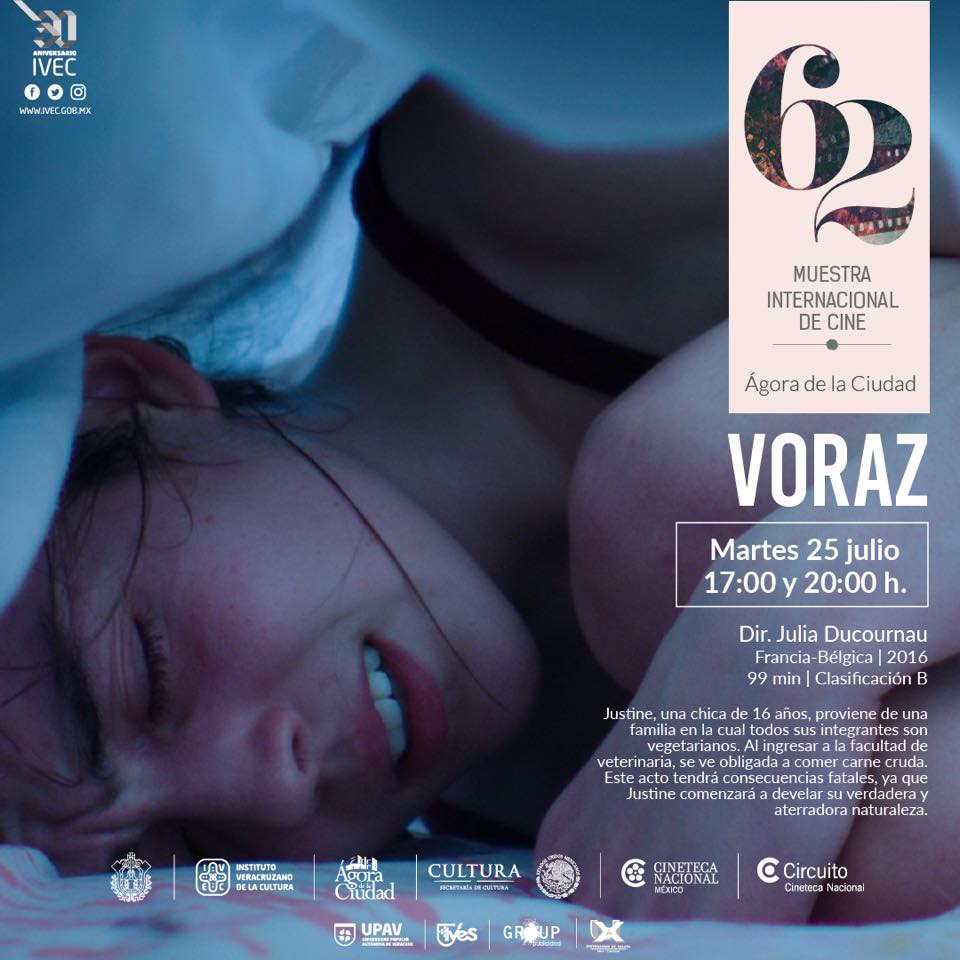RevistaFeria's tweet photo. HOY en la 62 Muestra Internacional de Cine Ágora de la Ciudad de #Xalapa, la cinta Voraz, ganadora del premio FIPRESCI. 
17 y 20hrs. Asiste! https://t.co/ObhulHYQte