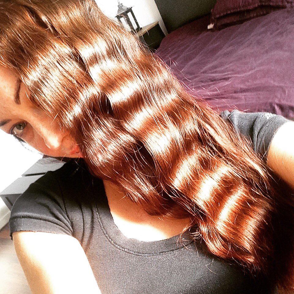 Experimenting with #1920s #1930s hairstyles #fingerwaves #fingerwave #redhair #retrohair #vintagehair