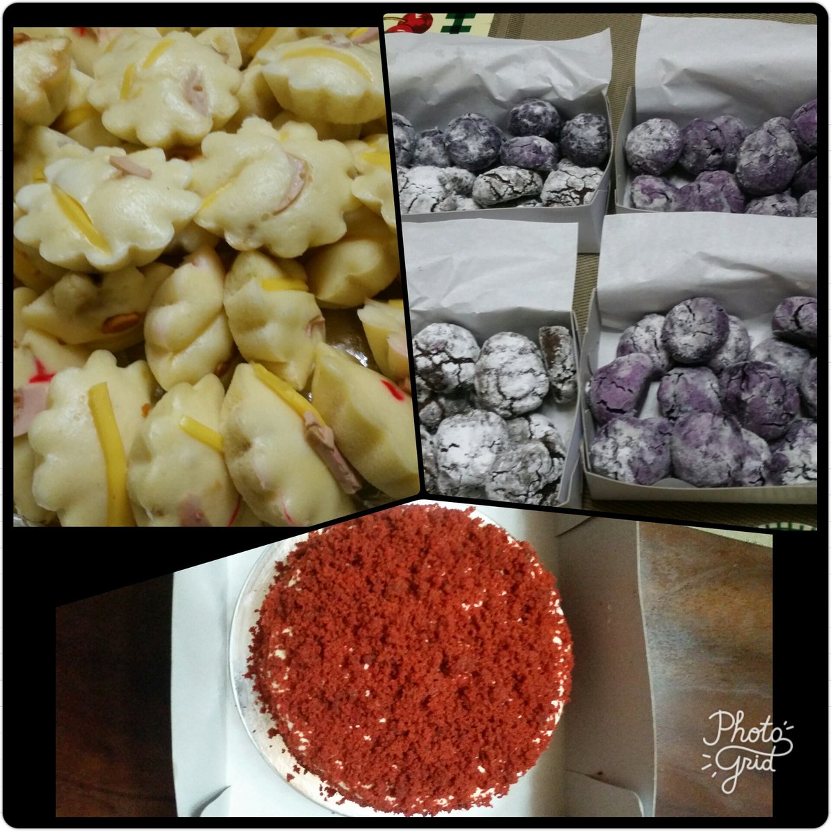 ninzbarrientos's tweet photo. Busy day... orders #putopao #redvelvetcake #ubecrinckles #chococrinkles #kapagodmuch 1 https://t.co/SFmWfm4GYW