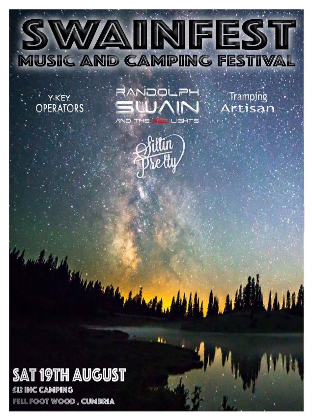 Can't wait to join our boys @randolphswainandtheredlights at this years swain fest! 💣🕶🙌