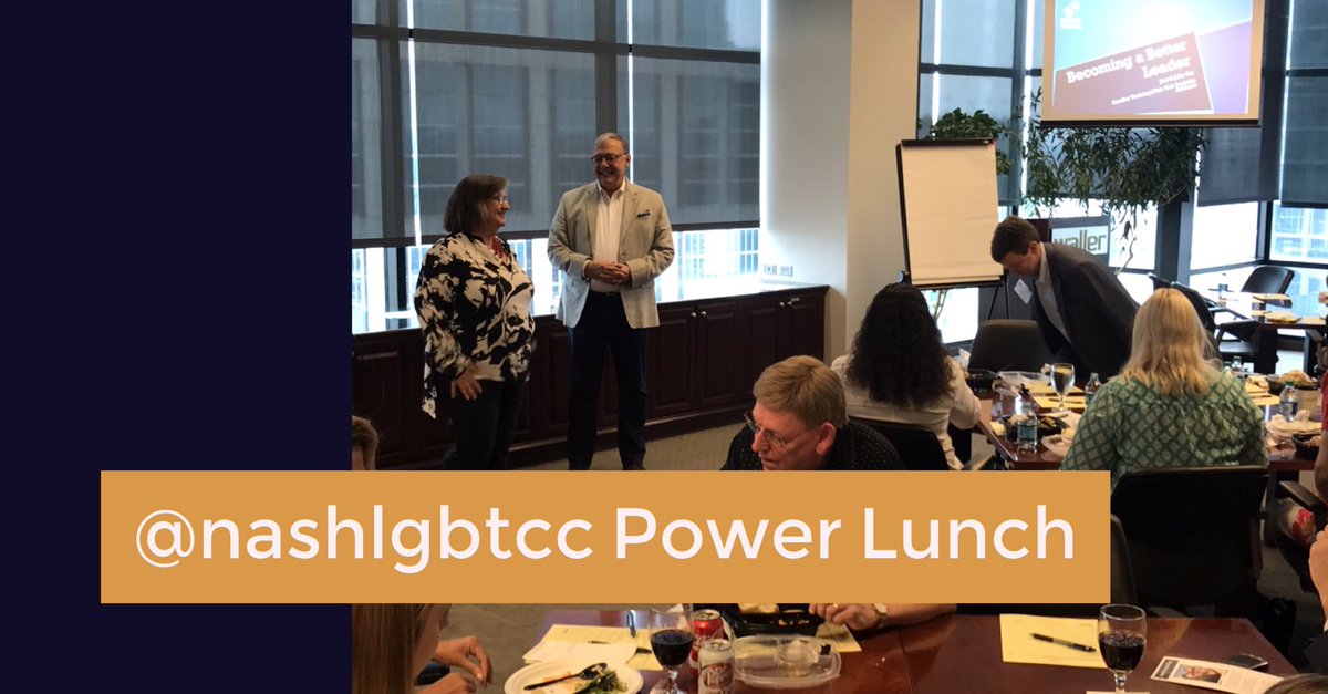 tnpridechamber's tweet photo. Our July Power Lunch @WallerLansden-Better Leadership with Julie &amp; Joel Fay. #Leadership success triangle: Attitude, Behavior, &amp; Technique. https://t.co/RH4Thu5s1C