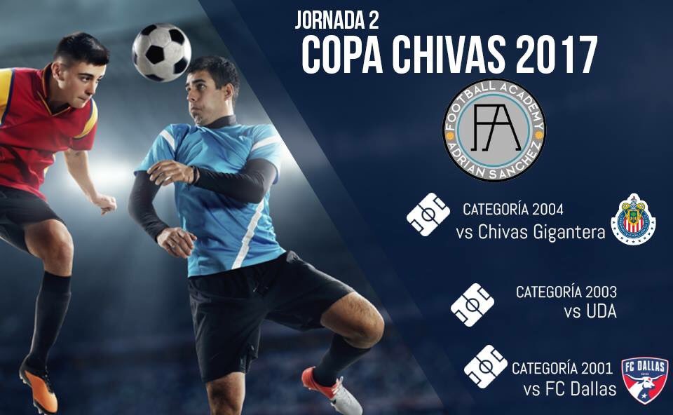 FootbalAcademy's tweet photo. Hoy tenemos actividad en la segunda jornada de la #CopaChivas2017 https://t.co/nqR5GBEIhB