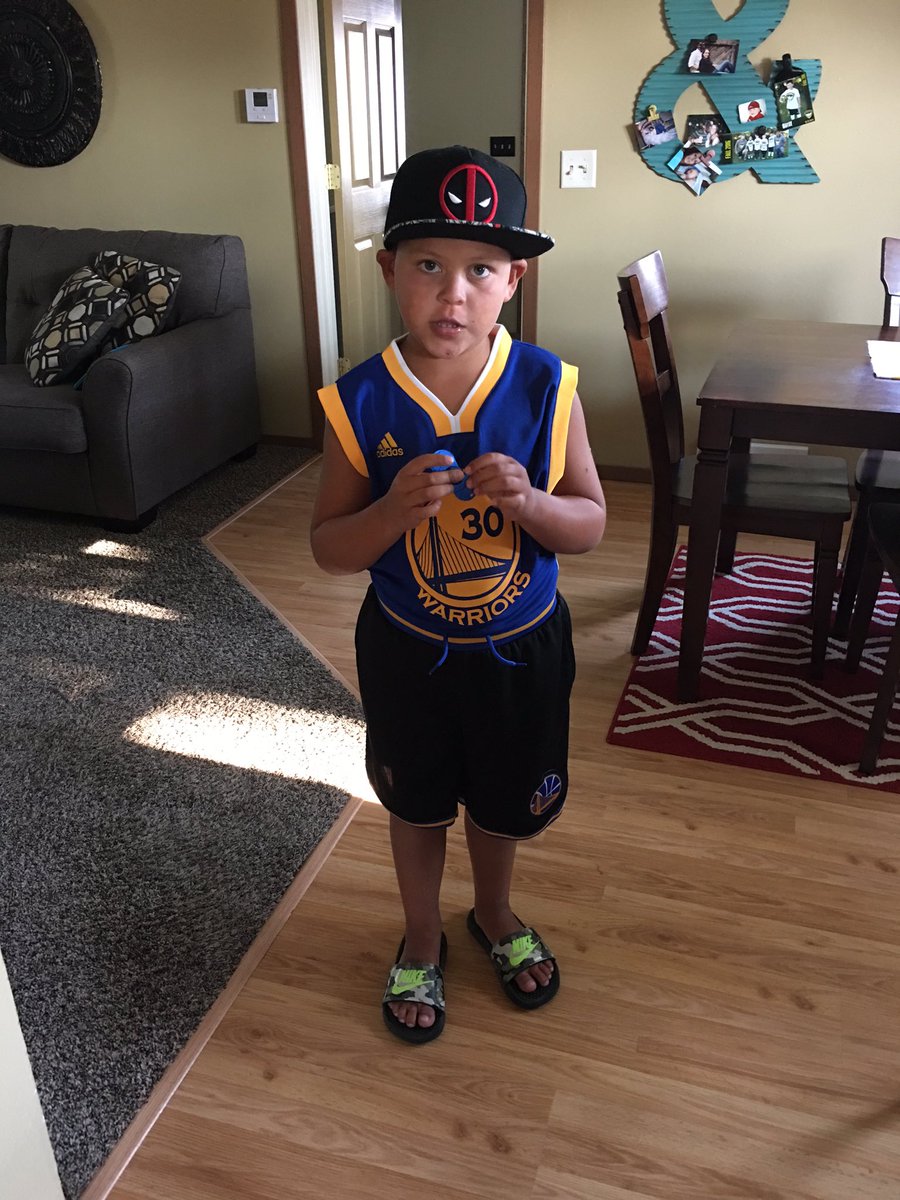 He says he's never taking his jersey off! #boysarefunny #bball 🏀😎❤️
