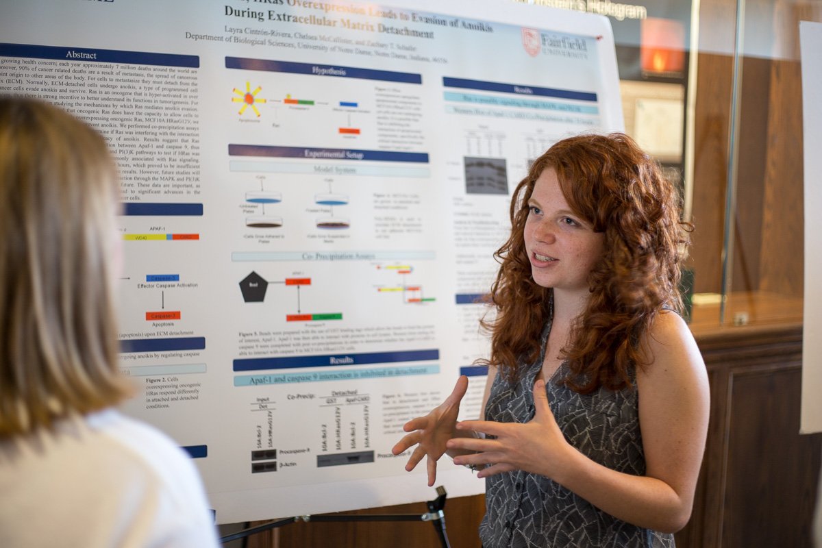 NDBios's tweet photo. THIS FRIDAY: Undergraduate researchers from the Department of Biological Sciences will showcase their research project posters and talks. https://t.co/EGuztCrAJl