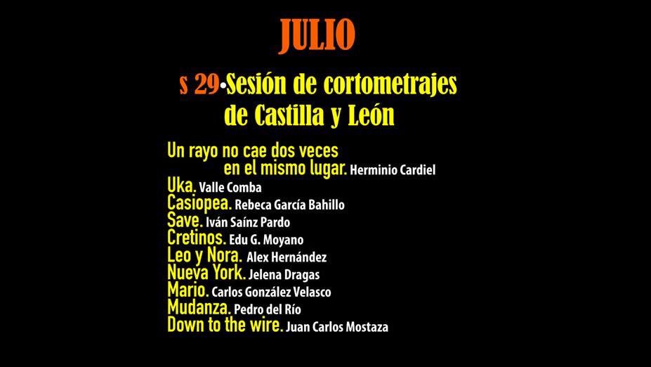 #Proyecciones sabado 29 de julio a las 22:15h en las noches de San Benito 2017 #CortometrajesCastillayLeon #CineCyL