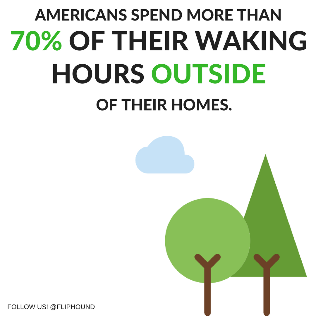Fliphound's tweet photo. If your customers are outdoors, why isn't your advertising? Start your #OOH campaign today! #Fliphound #AdvertisingMadeEasy https://t.co/HTJQyHDngP