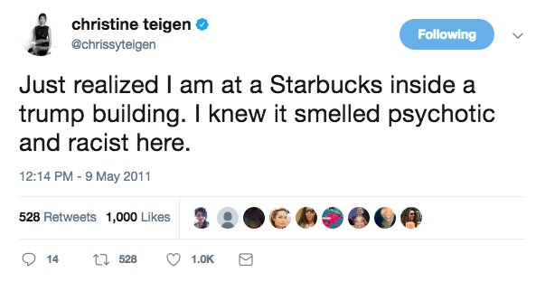 Playboy's tweet photo. In honor of @realDonaldTrump finally blocking her, here are @chrissyteigen's 10 best Trump tweets. https://t.co/FpG6DL5VgJ https://t.co/Hmk1IxzO0K