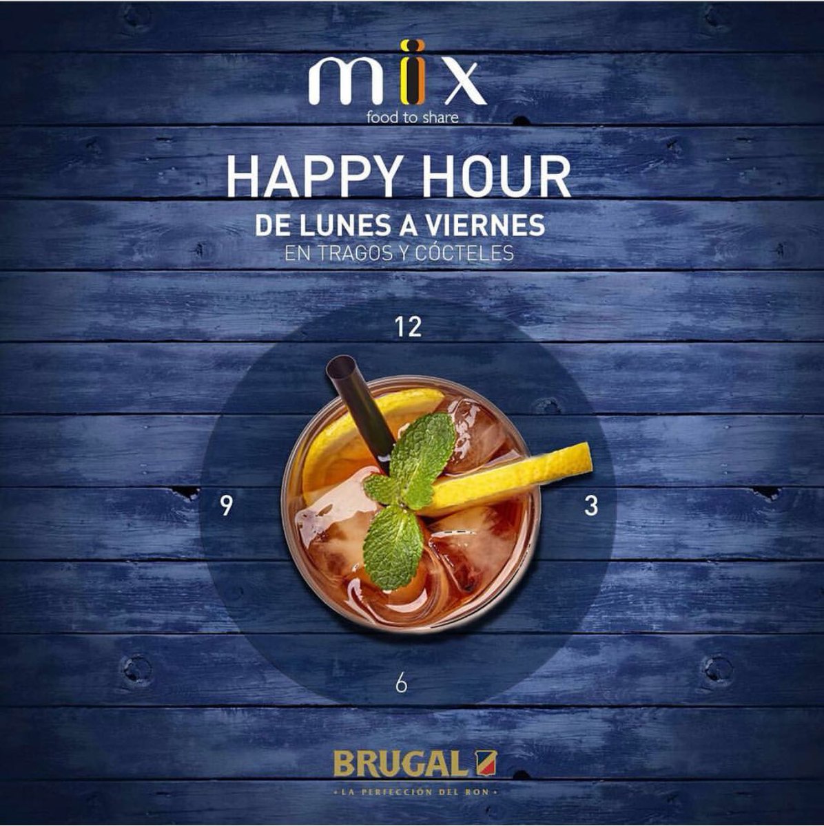 DJ Live Sessions 🎶🎧
Martes y Jueves 6pm
.
#HappyHour todos los días 
5pm a 8pm con #BrugalXV 🍻🥂 #mixrest #foodtoshare