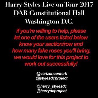 harrydcproject's tweet image. hi guys!!! if you're going to the dc show in october, this is our fan project!!! #harrystylesliveontour #rosesforharrydc