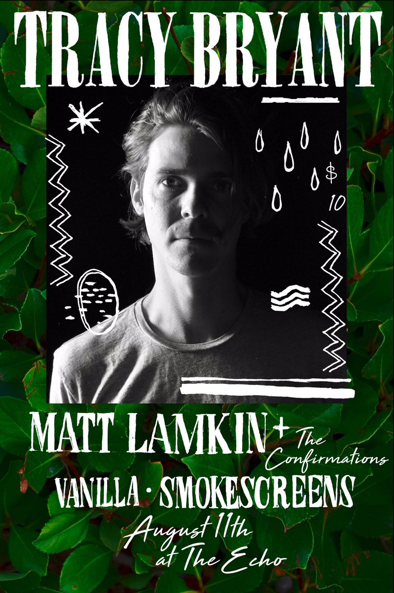 Tour kick-off show Friday August 11th <a href="/TheEchoLA/">The Echo + Echoplex</a>. 
18+ / $8 adv / $10 dos 

Poster by Kimberly Fitzner

ticketfly.com/event/1509613-…