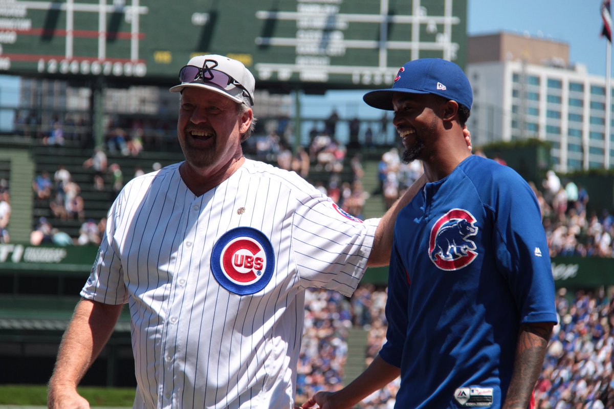 Cubs's tweet photo. '84 Cy Young winner.

He's still got it. https://t.co/UFKcrdn8lf