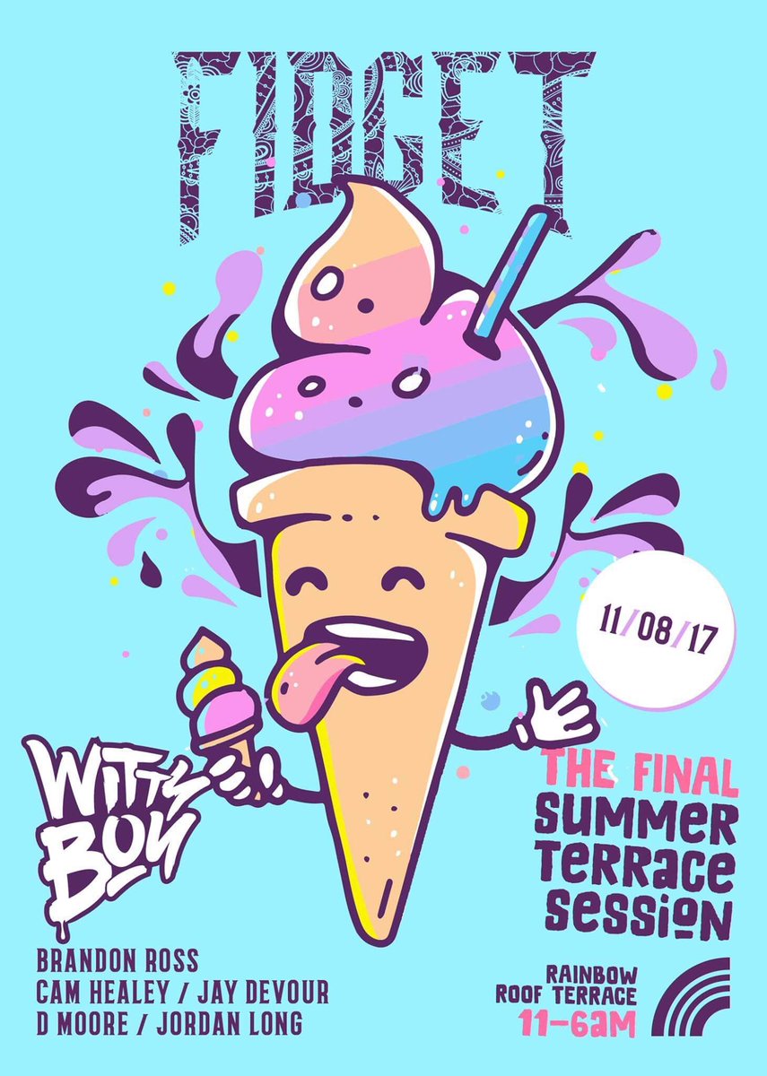 WittyboyMusic's tweet photo. Excited to be back in Birmingham Headlining the last roof top terrace party for @fidgetfridays at the @rainbowvenues. https://t.co/LxC25sns28