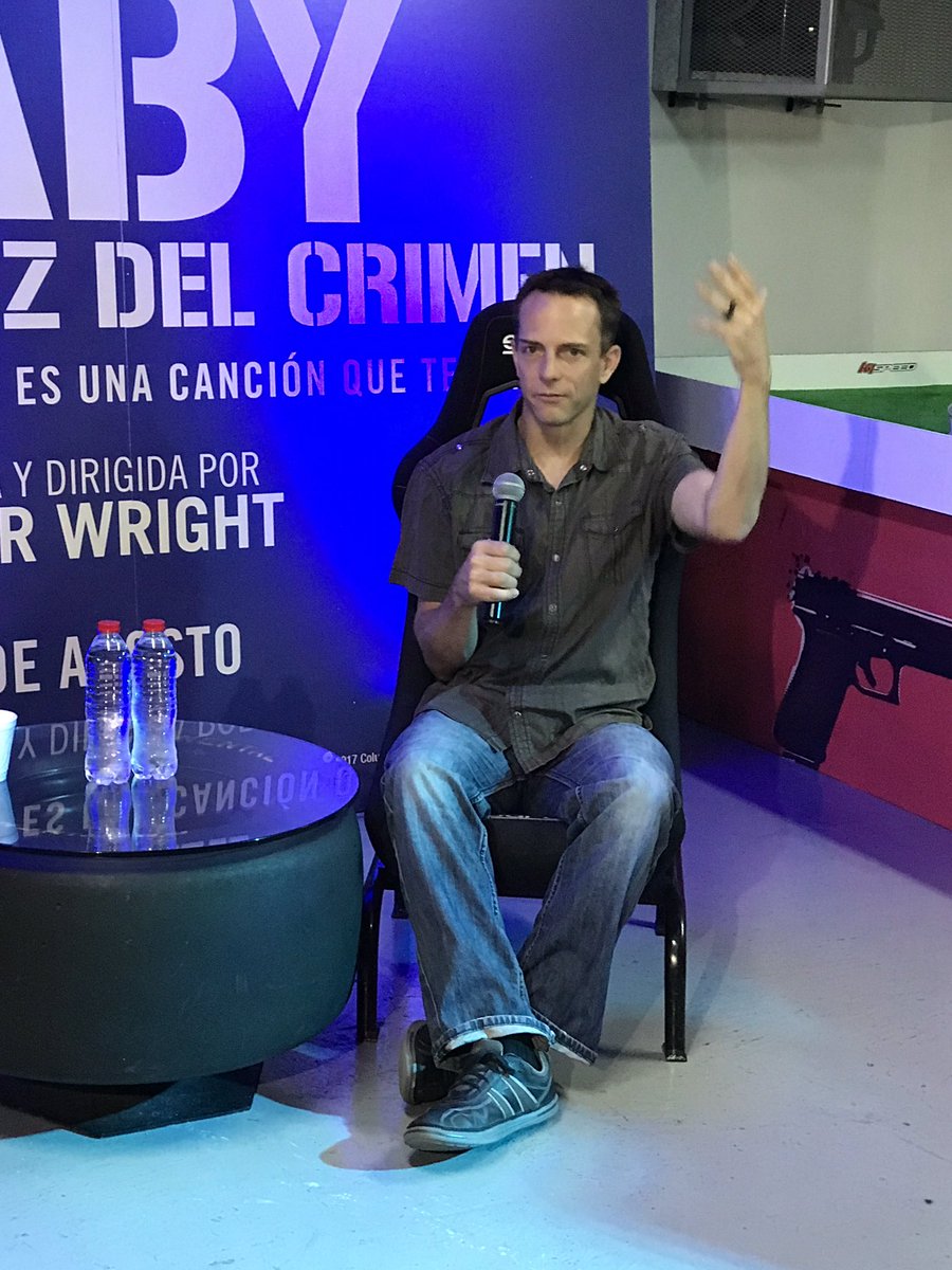 Cineinformacion's tweet photo. @AnselElgort @edgarwright y #JeremyFry ya en México compartiendo sus experiencias de realizar @BabyDriverMovie #ElAprendizDelCrimen @lizgil https://t.co/R0iQGVmGuq
