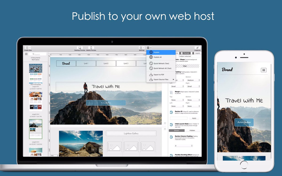 wolf web design apps for mac