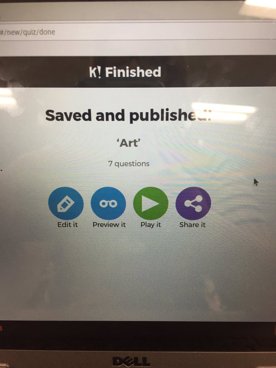 barber_art's tweet image. Made my first Kahoot! #DISDtechnology