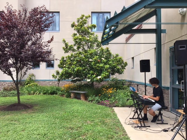 CBSDSchools's tweet photo. Milo Jezzeny, 9th grader this fall at Lenape M.S., played for a small but appreciate crowd today @ #BucksCounty Public Library in Doylestown https://t.co/1tV0IGwNKx