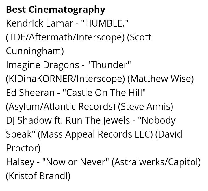 ID_Egypt's tweet photo. Thunder music video is nominated for MTV Best Cinematography VMA 2017 @Imaginedragons @JosephKahn @KIDinaKORNER @Interscope https://t.co/p4WLRLHLdI