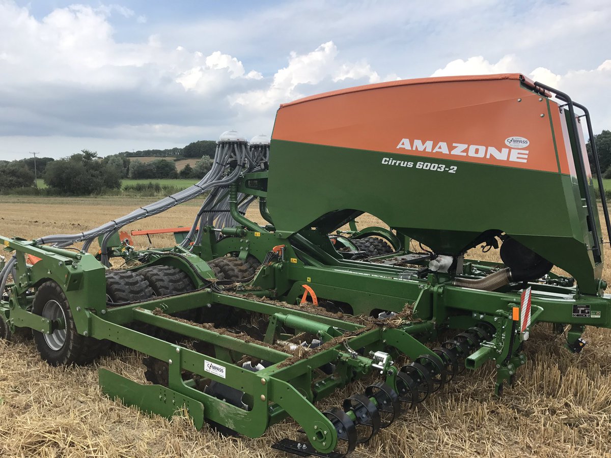 tomvaler's tweet photo. New @Amazone Cirrus 6003 drill installed with @CompassTractors today @frogmarygreen #isobus https://t.co/ceweSifOko