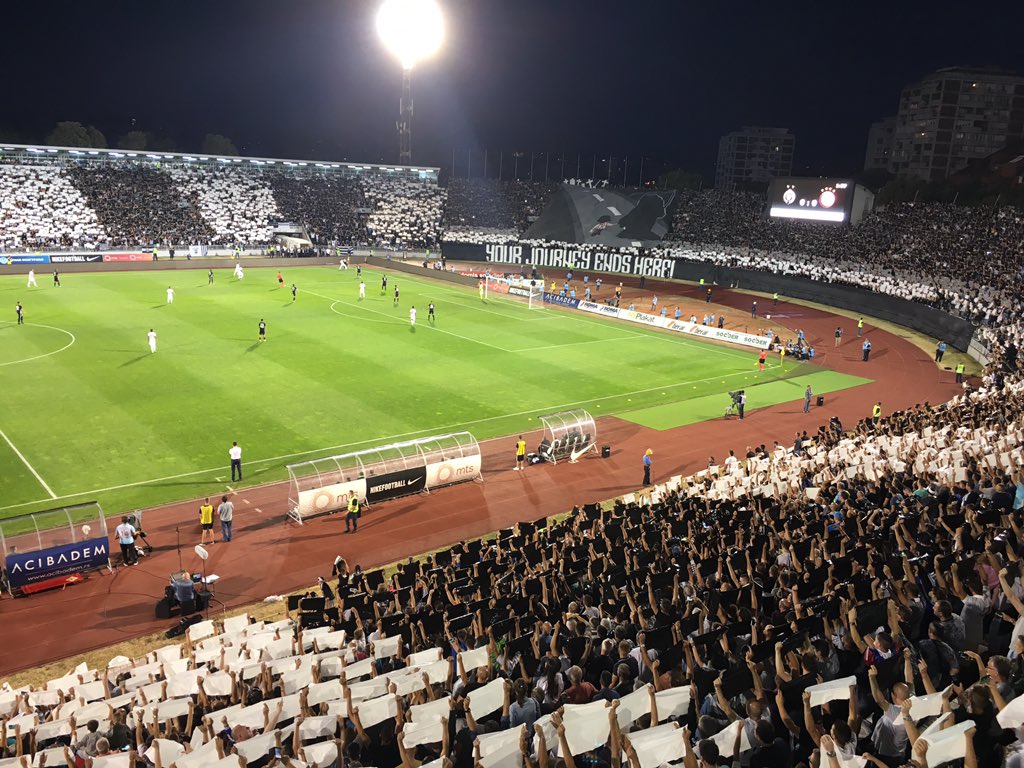 sonjanik13's tweet photo. Partizan Belgrade vs Olympiacos #UCLqualifying https://t.co/y4zmsi0d29