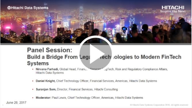 Hitachi_USA's tweet photo. Did you join #FinServ experts for the dynamic #HDSWebTech panel? Watch the on-demand recording to learn about #CX: https://t.co/MBkfitsWS3 https://t.co/WJ41lONLV6