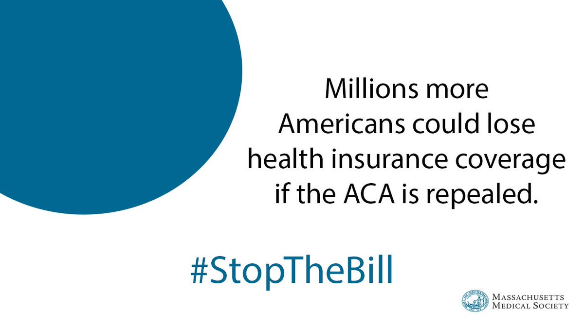 MassMedical's tweet image. It will be a tragedy for millions of patients across America if #ACA is repealed and #Medicaid is dismantled. #Docs4Coverage #ProtectOurCare