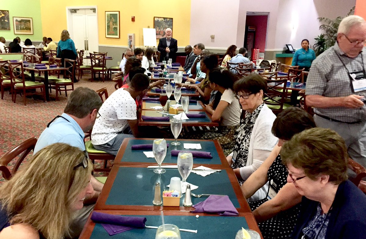 PHCCMinistries's tweet photo. Team Canada's lunch meeting today with Bishop McDonald at the 28th IPHC General Conference in Orlando, FL. #IPHCMinistries #PHCCMinistries https://t.co/cCGJRTY5Oh