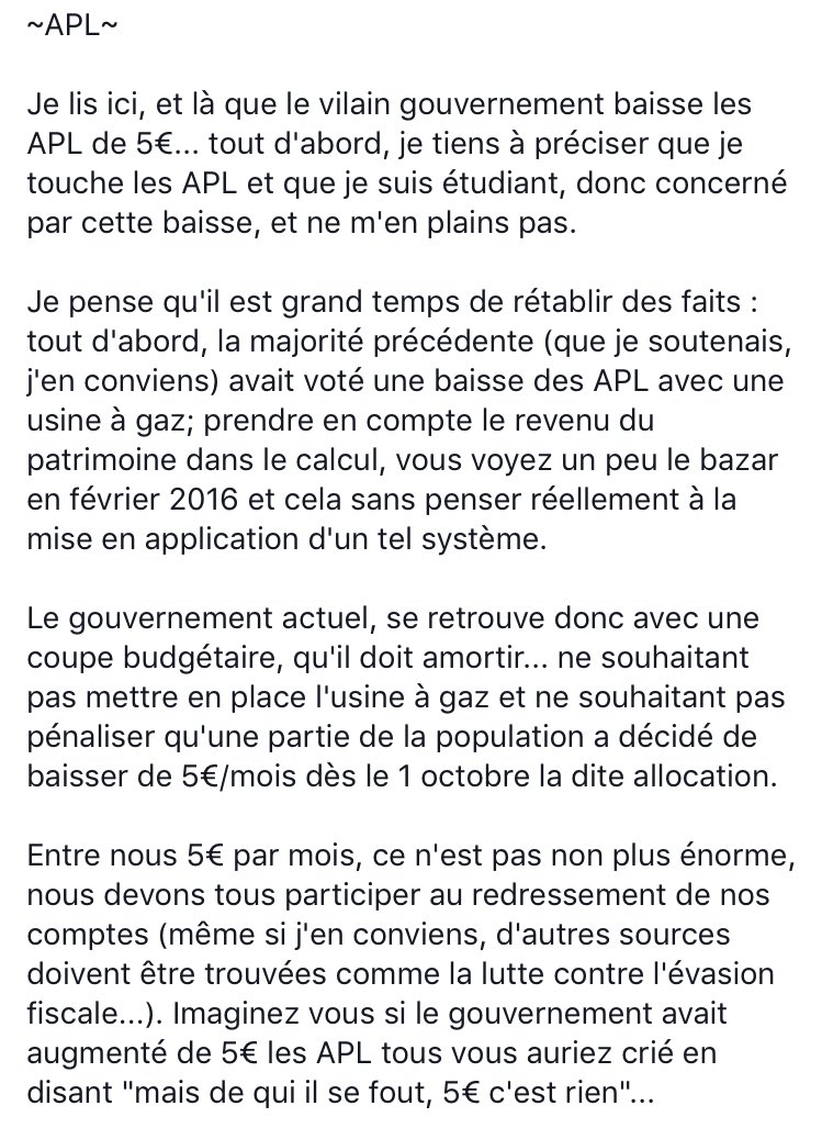 ALLORYJordan's tweet photo. #APL : je suis étudiant, salarié et je touche les APL et pourtant je comprends la baisse de 5€/mois 

Pourquoi ? ⤵️ https://t.co/qsMf9NSOmp