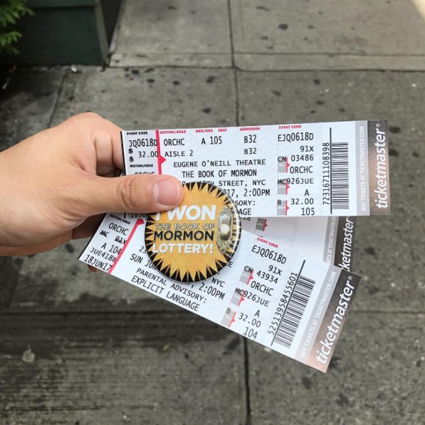 BookofMormon's tweet photo. RT &amp; follow to enter the Broadway #BOMDrawing for TUES 8/1! Don’t miss out on $32 tix! (18+ only) https://t.co/qy3emoHyQa