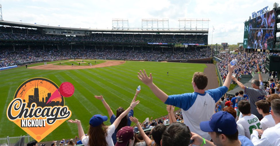 ChiSportSocial's tweet photo. One lucky Chicago Kickout team is getting 10 tix to next Tuesday's Cubs game.
Sign up by Friday, 12p to be entered!
https://t.co/h0LxXRTXsm https://t.co/P4y5E2Zi7J