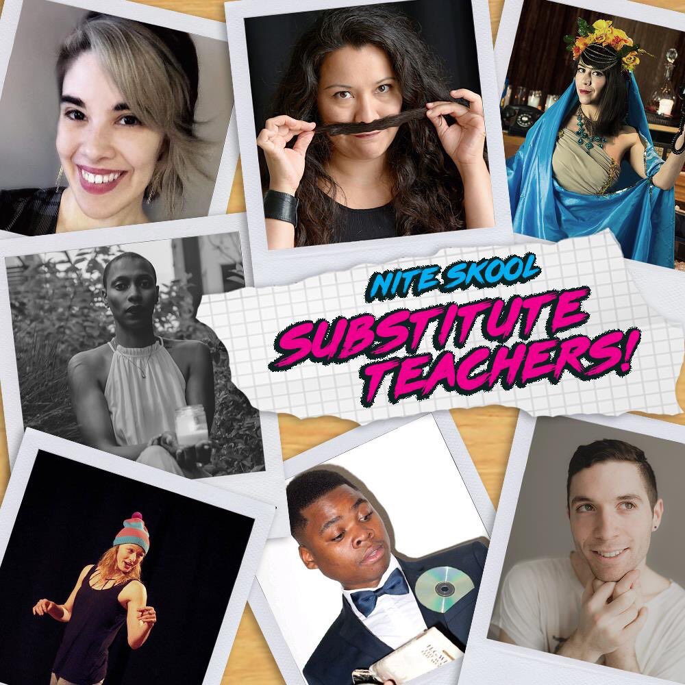 TheLibertinis's tweet photo. Check out our amazing guest artists/substitute teachers in #NiteSkool! Different show every night! #seathtr https://t.co/MpKIuXf6yB