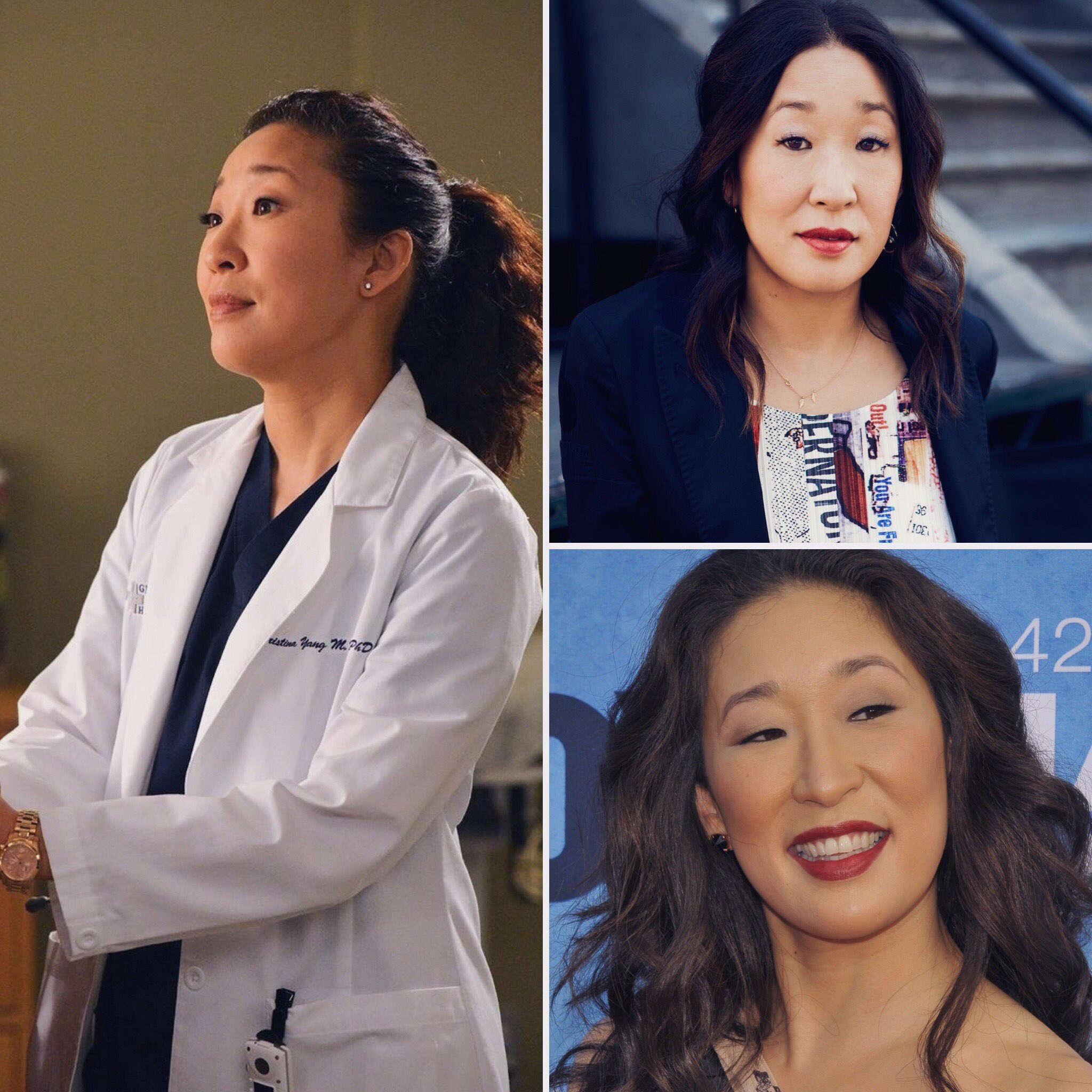 Happy birthday to the beautiful and talented sandra oh 