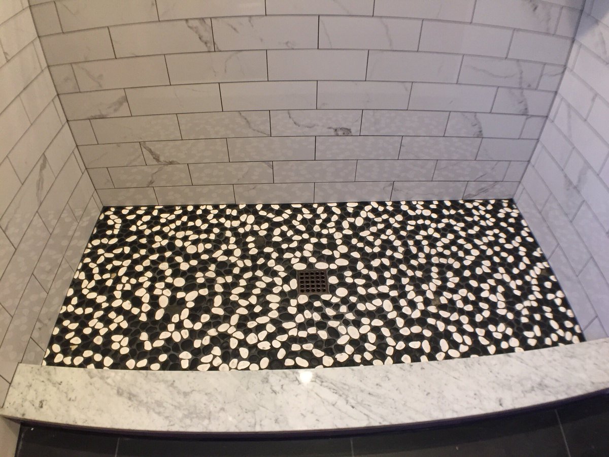 #bathroom #renovation with new tile everywhere!