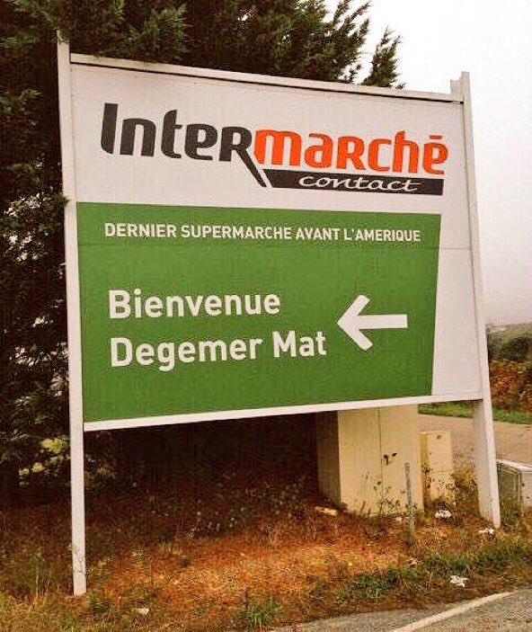 mousquetairesfr's tweet photo. #insolite Le dernier supermarché avant l’Amérique est en #Bretagne. Et c'est un Intermarché ‼️
#PointeDuRaz https://t.co/ZhTB0WRiKj