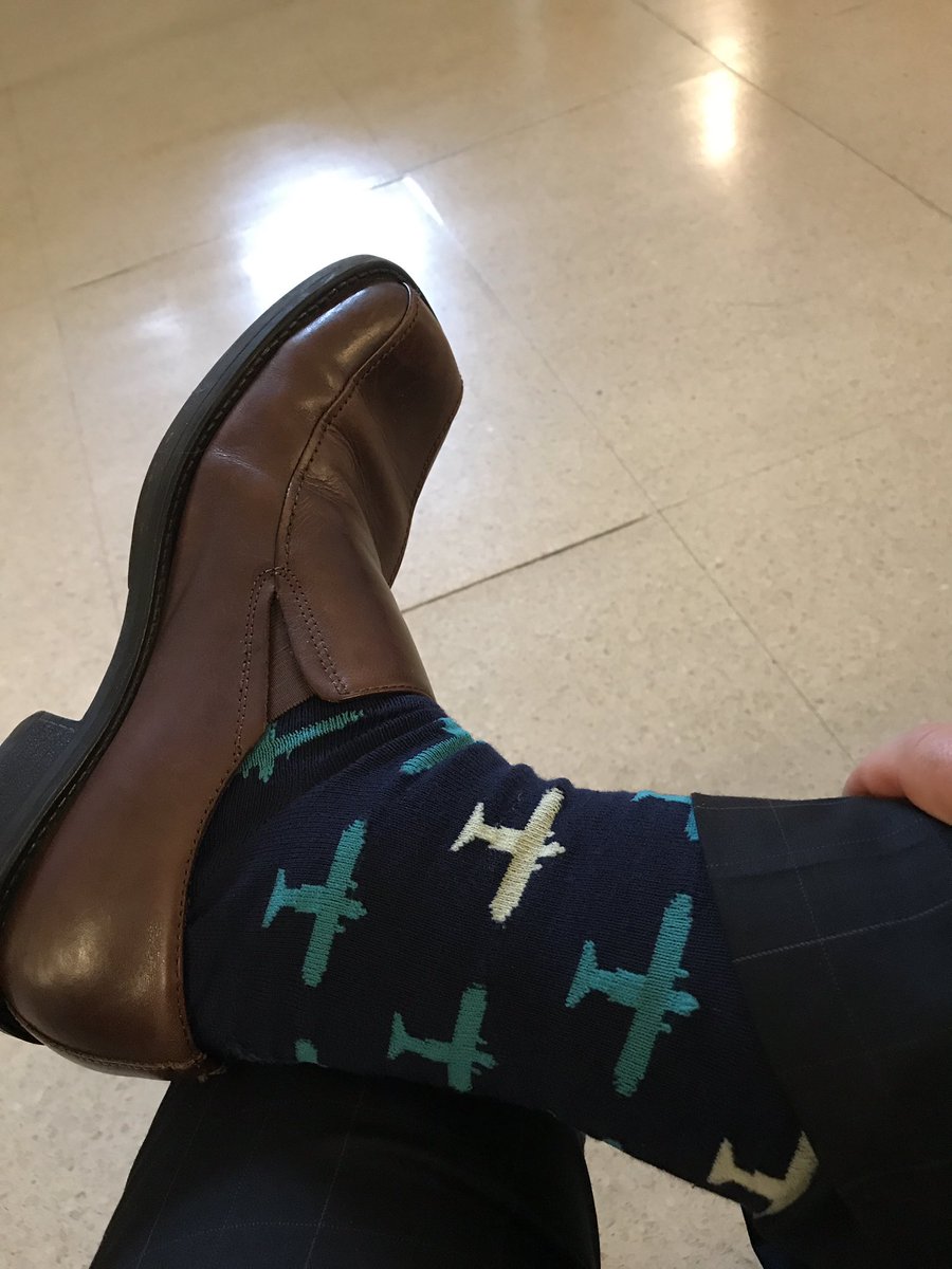 VaderRaider's tweet photo. Tired of being flashy, I wanted to wear "plane" socks today. #SockItToMe #SockHumor https://t.co/iJCOFNIpCK