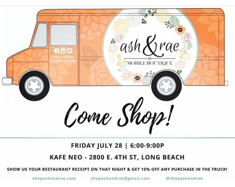 KafeNeoLB's tweet photo. It's going down this Friday 7/28! 6-9 pm. DJ Gus Sverkos on the patio with Greek Beatz @shopashandrae providing the fashion! #fourthfridays https://t.co/Ah3bepM3QW