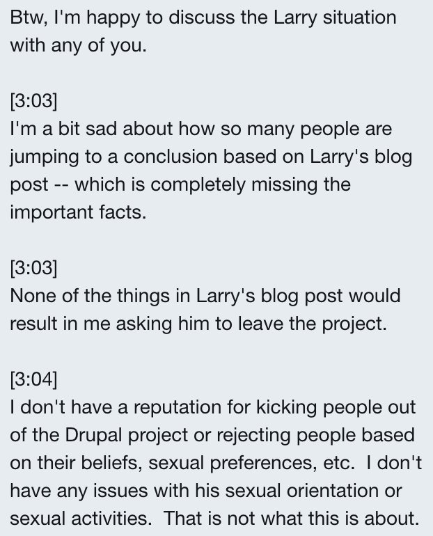 drupal_trump's tweet image. Don&apos;t let the #drupaldrama noise blur you. Why did @Dries &amp;amp; @DrupalAssoc change their narrative? Follow the evidence garfieldtech.com/blog/tmi-part-5