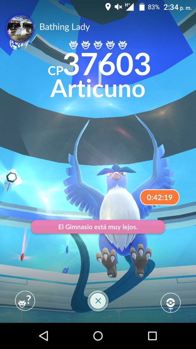 JonAsakura's tweet photo. Incursión de Articuno en el Parque Omar.    Estoy con un amigo si alguien se apunta. #pokemongo @POKEMON_GOPA @Team_Valor_PA https://t.co/1GCHFoR5it